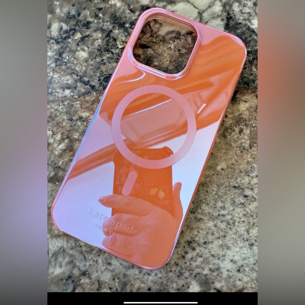 Kate Spade Coral Phone Case iPhone 14 Pro Max